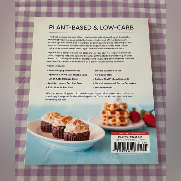 Vegan Keto Cookbook (2018) Liz MacDowell - Picture 2 of 4
